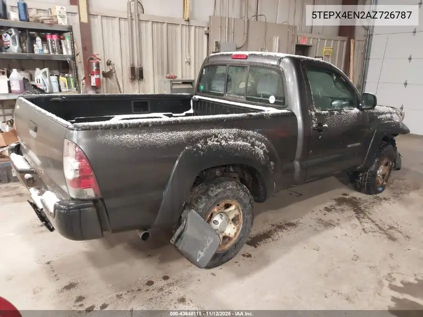 5TEPX4EN2AZ726787 2010 Toyota Tacoma