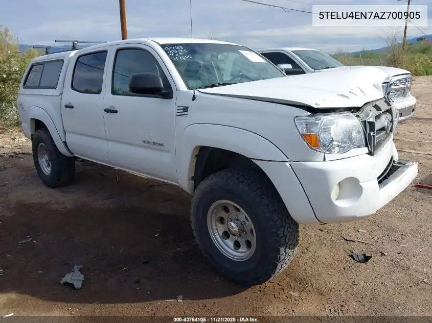 5TELU4EN7AZ700905 2010 Toyota Tacoma Base V6
