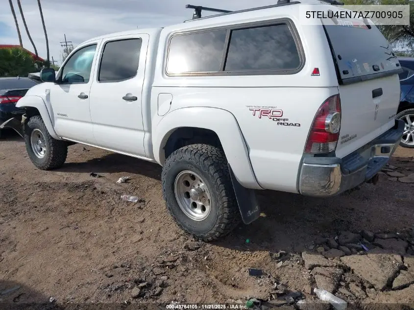 5TELU4EN7AZ700905 2010 Toyota Tacoma Base V6