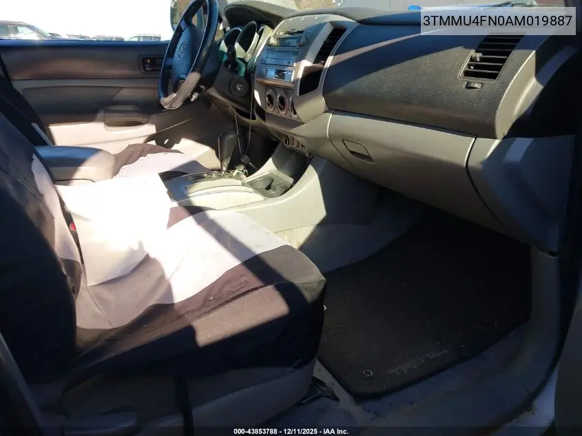 3TMMU4FN0AM019887 2010 Toyota Tacoma Base V6