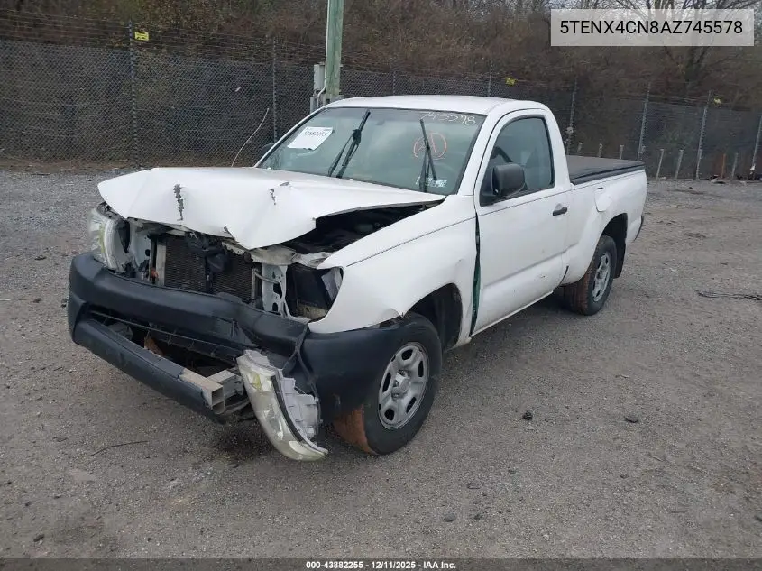 5TENX4CN8AZ745578 2010 Toyota Tacoma