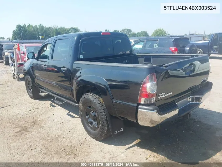 5TFLU4EN4BX003524 2011 Toyota Tacoma Base V6