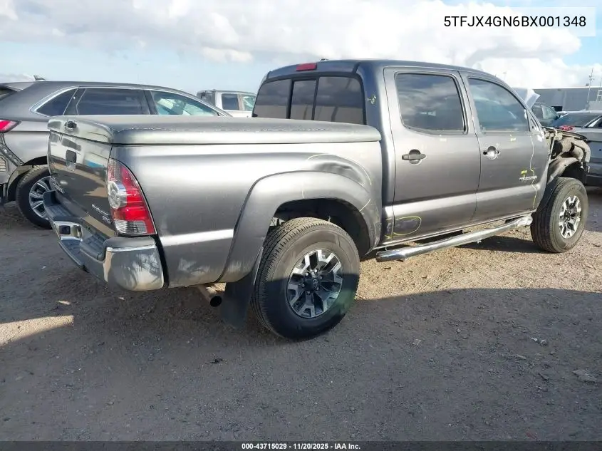 5TFJX4GN6BX001348 2011 Toyota Tacoma Prerunner