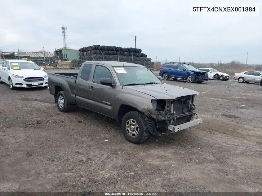5TFTX4CNXBX001884 2011 Toyota Tacoma