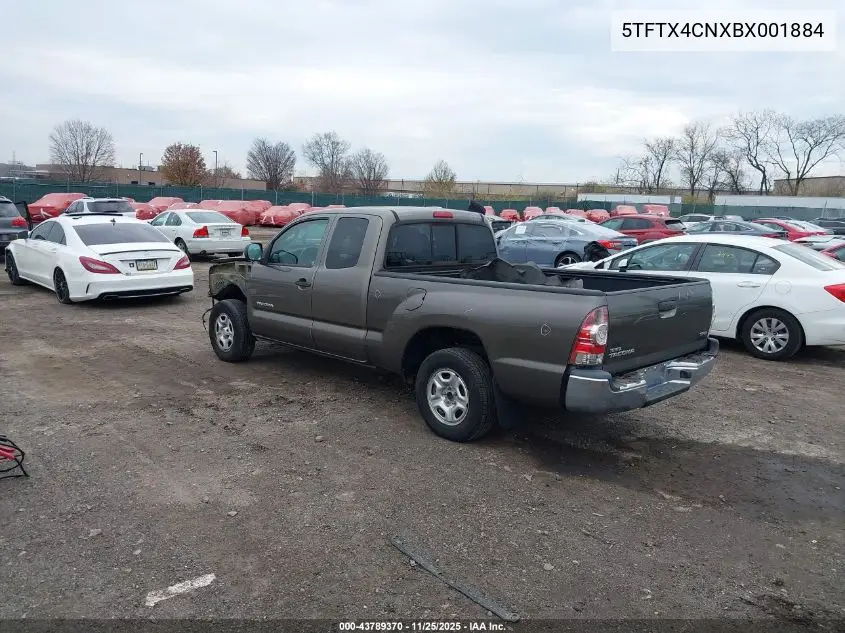 5TFTX4CNXBX001884 2011 Toyota Tacoma
