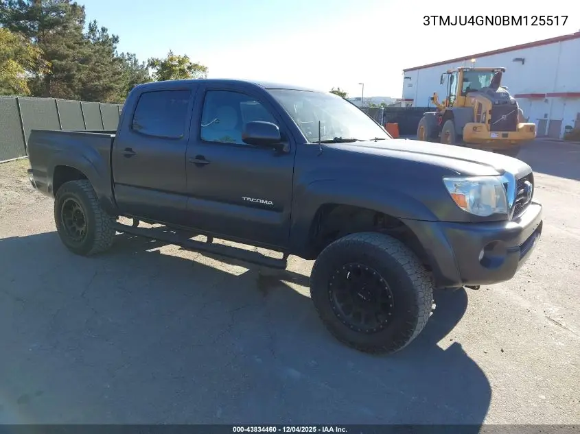 3TMJU4GN0BM125517 2011 Toyota Tacoma Prerunner V6