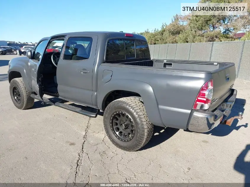 3TMJU4GN0BM125517 2011 Toyota Tacoma Prerunner V6