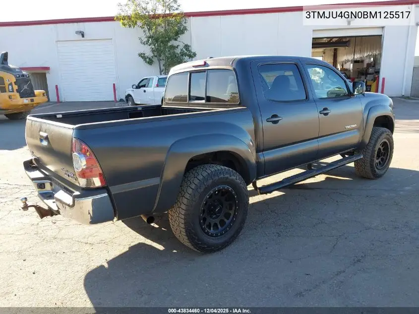 3TMJU4GN0BM125517 2011 Toyota Tacoma Prerunner V6