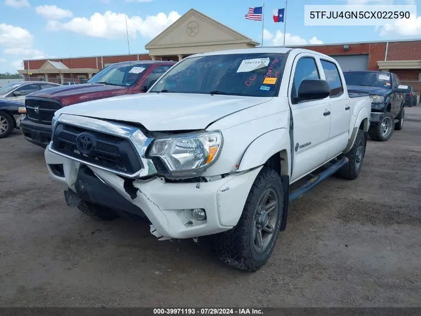 5TFJU4GN5CX022590 2012 Toyota Tacoma Prerunner V6