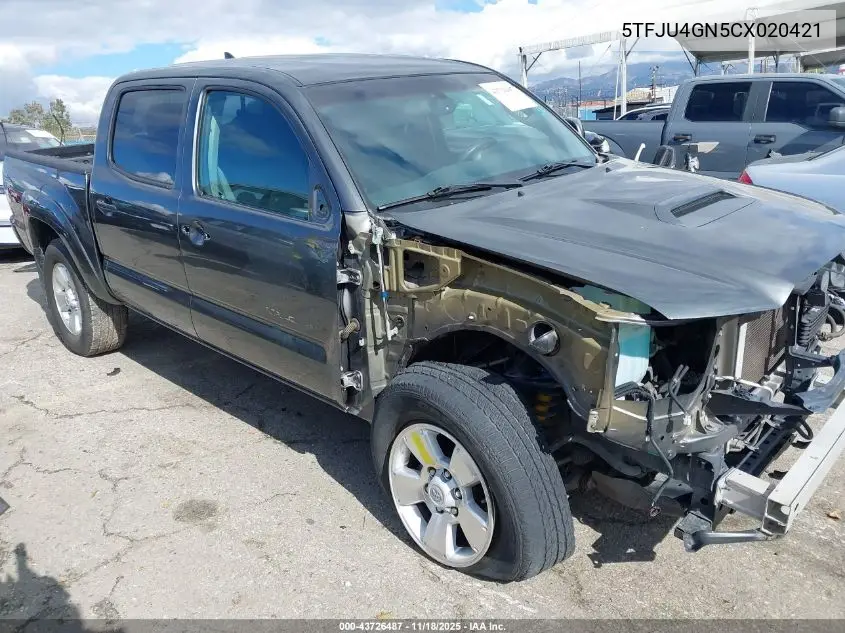 5TFJU4GN5CX020421 2012 Toyota Tacoma Prerunner V6