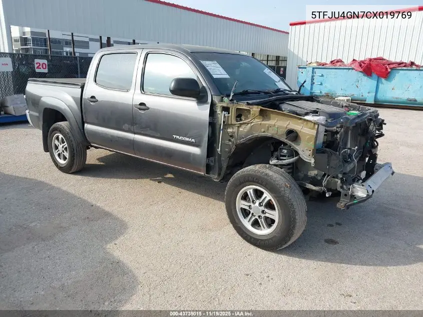 5TFJU4GN7CX019769 2012 Toyota Tacoma Prerunner V6