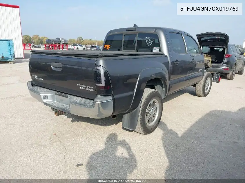 5TFJU4GN7CX019769 2012 Toyota Tacoma Prerunner V6