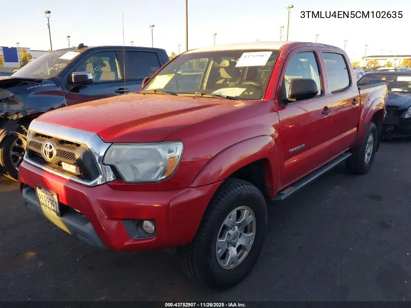3TMLU4EN5CM102635 2012 Toyota Tacoma Base V6