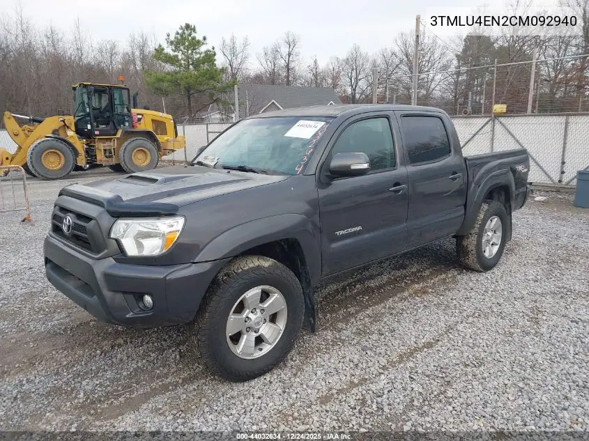 3TMLU4EN2CM092940 2012 Toyota Tacoma Base V6