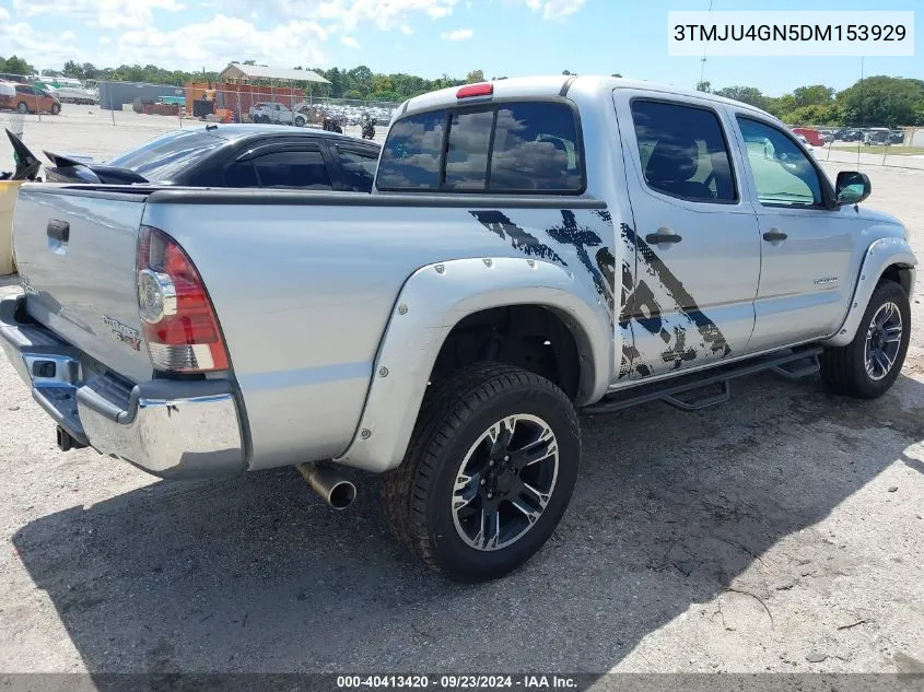 2013 Toyota Tacoma Prerunner V6 VIN: 3TMJU4GN5DM153929 Lot: 40413420