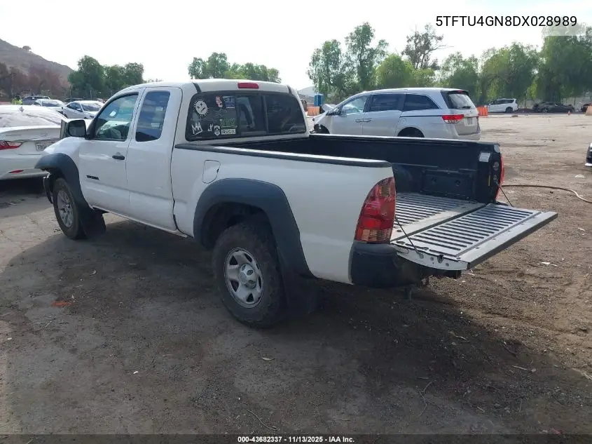 5TFTU4GN8DX028989 2013 Toyota Tacoma Prerunner V6