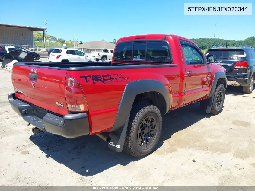 5TFPX4EN3EX020344 2014 Toyota Tacoma