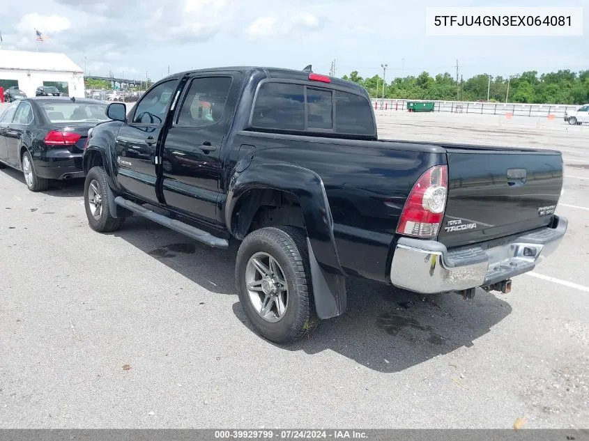 5TFJU4GN3EX064081 2014 Toyota Tacoma Prerunner V6