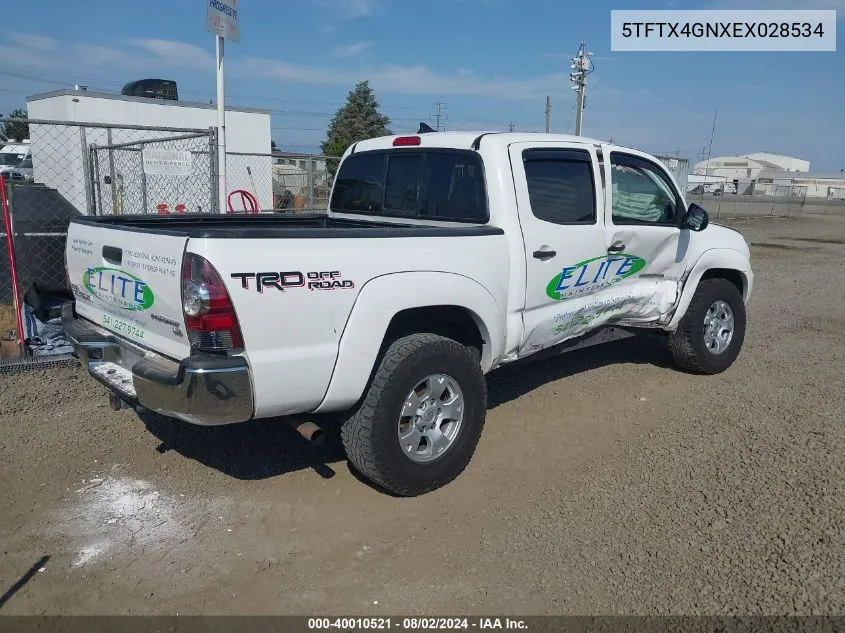 5TFTX4GNXEX028534 2014 Toyota Tacoma Prerunner