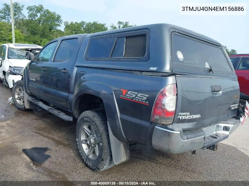 3TMJU4GN4EM156886 2014 Toyota Tacoma Prerunner V6