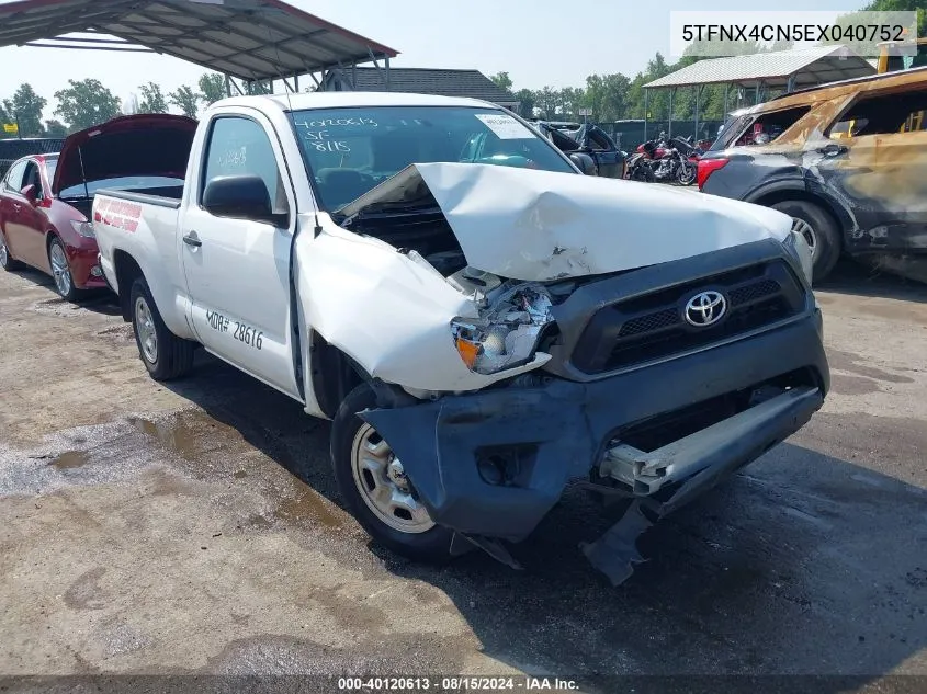 5TFNX4CN5EX040752 2014 Toyota Tacoma