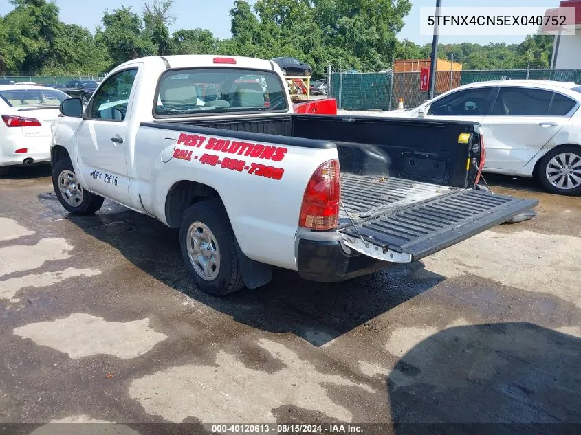 5TFNX4CN5EX040752 2014 Toyota Tacoma