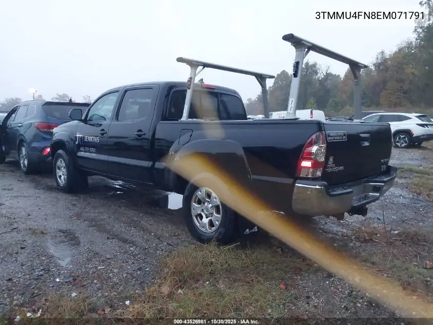 3TMMU4FN8EM071791 2014 Toyota Tacoma Base V6