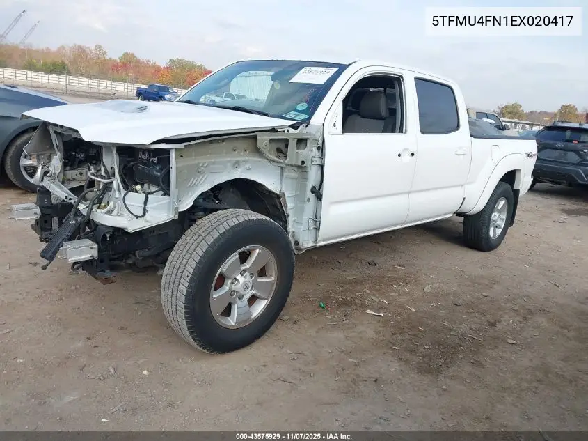 5TFMU4FN1EX020417 2014 Toyota Tacoma Base V6