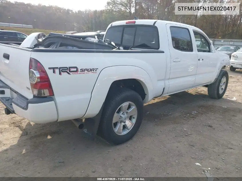 5TFMU4FN1EX020417 2014 Toyota Tacoma Base V6