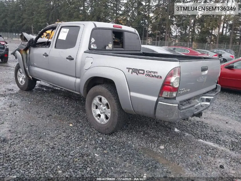 3TMLU4EN5EM136349 2014 Toyota Tacoma Base V6