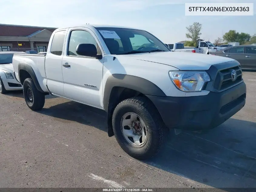 5TFTX4GN6EX034363 2014 Toyota Tacoma Prerunner