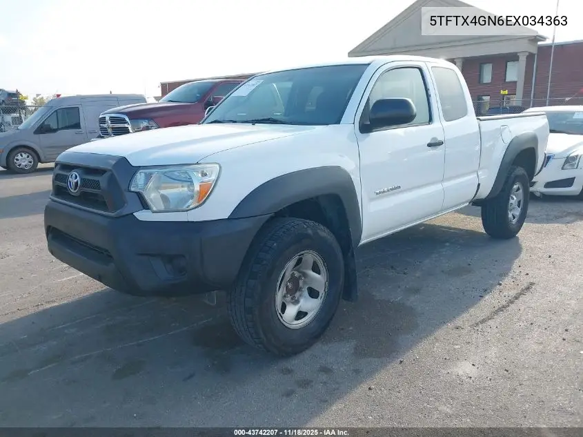 5TFTX4GN6EX034363 2014 Toyota Tacoma Prerunner