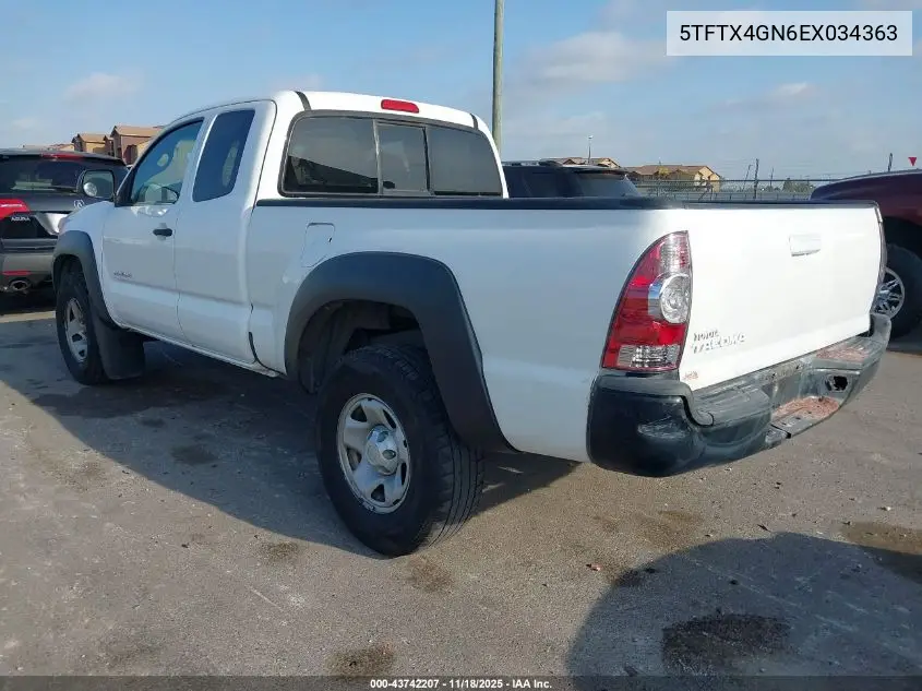 5TFTX4GN6EX034363 2014 Toyota Tacoma Prerunner