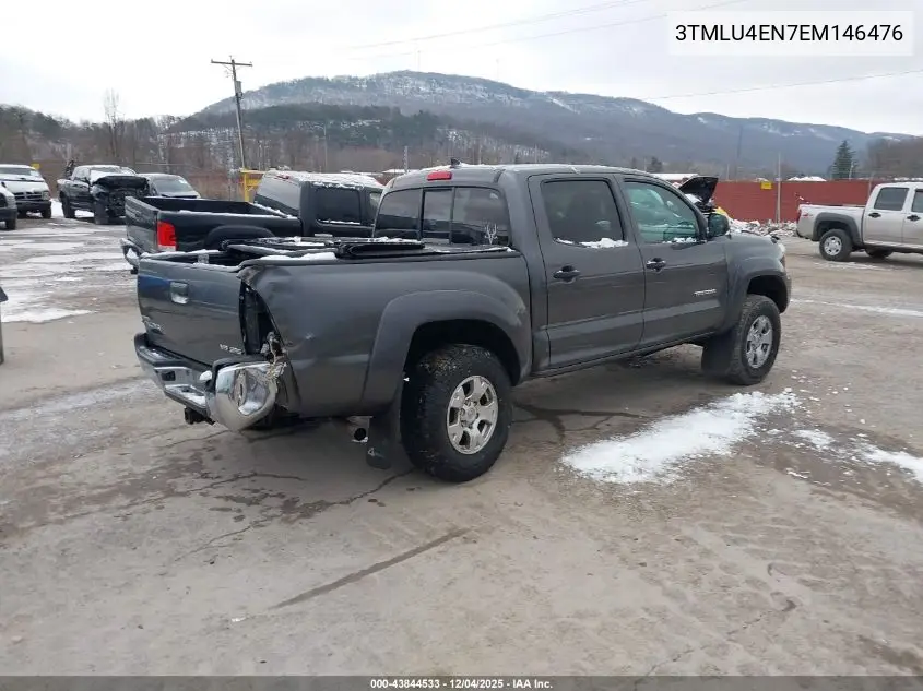 3TMLU4EN7EM146476 2014 Toyota Tacoma Base V6