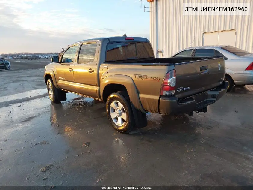 3TMLU4EN4EM162960 2014 Toyota Tacoma Base V6