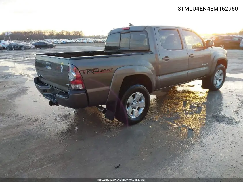 3TMLU4EN4EM162960 2014 Toyota Tacoma Base V6