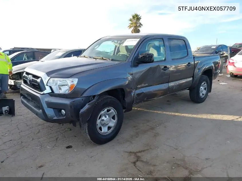 5TFJU4GNXEX057709 2014 Toyota Tacoma Double Cab Prerunner