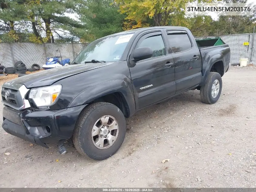 3TMLU4EN5FM203176 2015 Toyota Tacoma Base V6