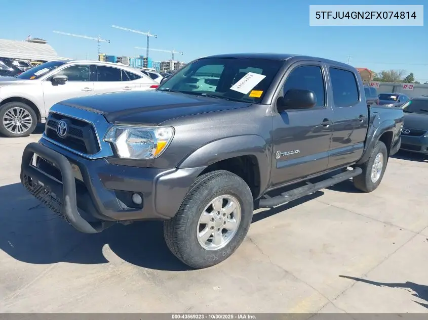 5TFJU4GN2FX074814 2015 Toyota Tacoma Prerunner V6