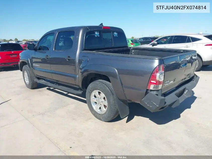 5TFJU4GN2FX074814 2015 Toyota Tacoma Prerunner V6