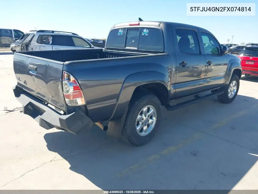 5TFJU4GN2FX074814 2015 Toyota Tacoma Prerunner V6