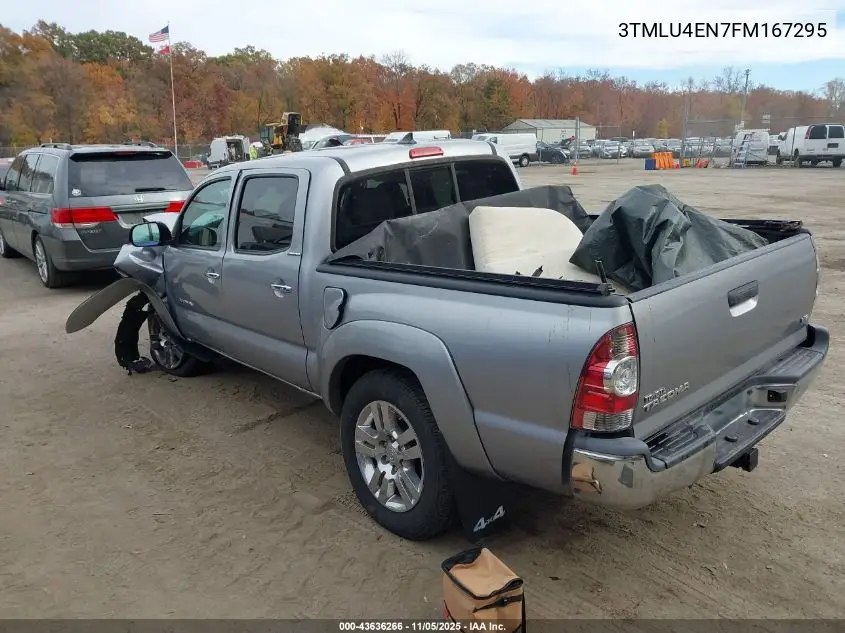 3TMLU4EN7FM167295 2015 Toyota Tacoma Base V6