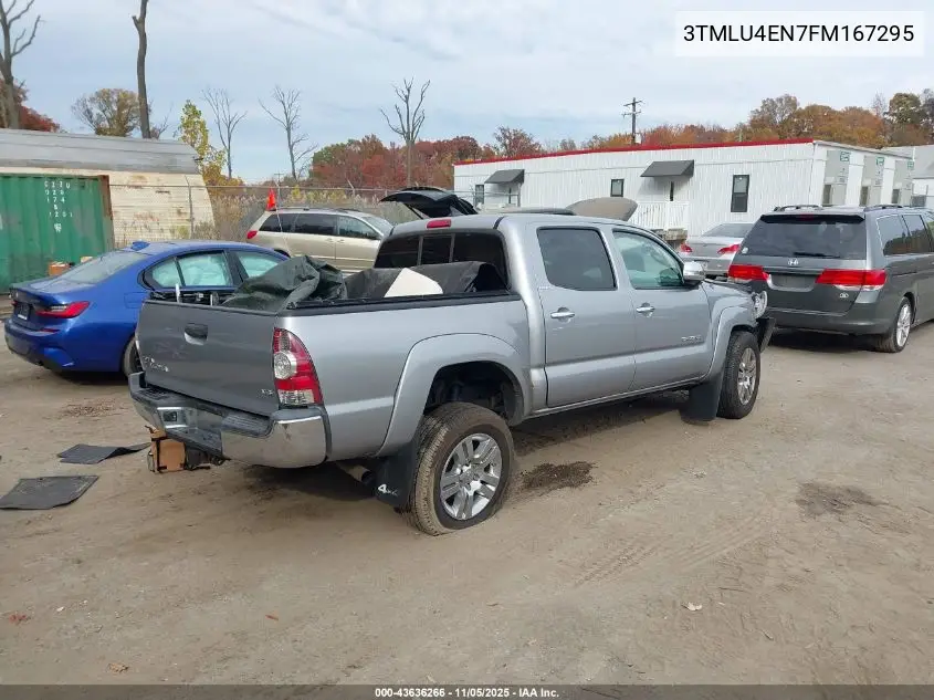 3TMLU4EN7FM167295 2015 Toyota Tacoma Base V6