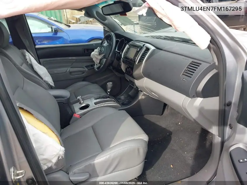 3TMLU4EN7FM167295 2015 Toyota Tacoma Base V6