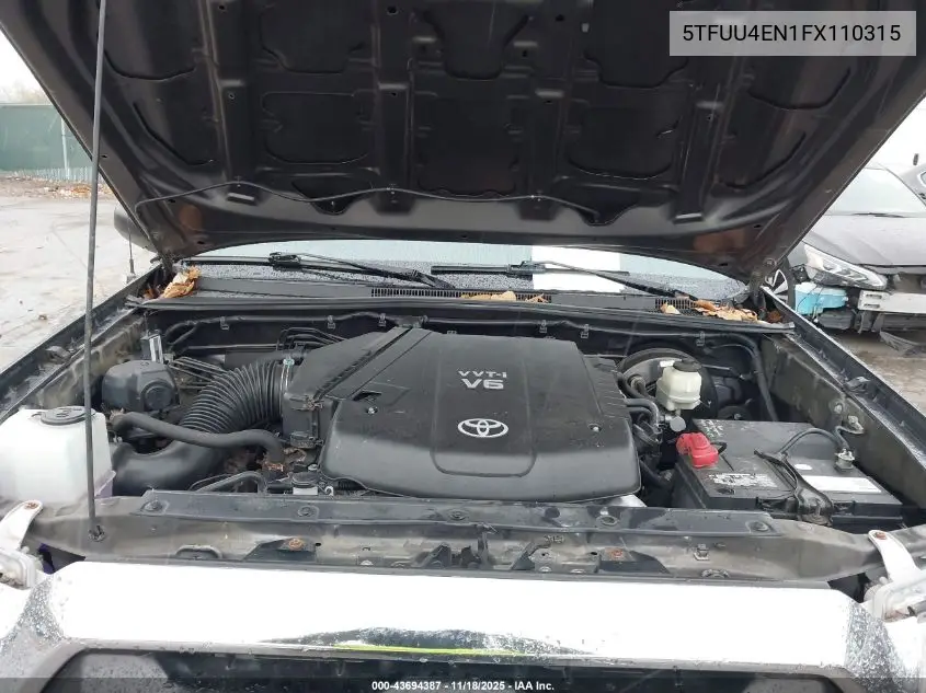 5TFUU4EN1FX110315 2015 Toyota Tacoma Base V6