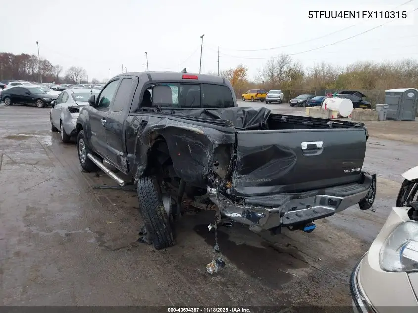 5TFUU4EN1FX110315 2015 Toyota Tacoma Base V6
