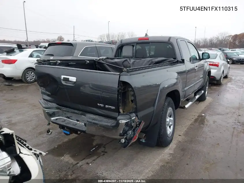 5TFUU4EN1FX110315 2015 Toyota Tacoma Base V6