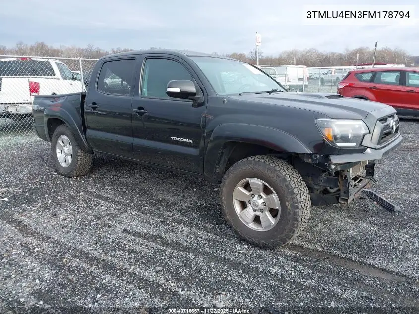 3TMLU4EN3FM178794 2015 Toyota Tacoma Base V6