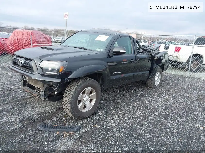 3TMLU4EN3FM178794 2015 Toyota Tacoma Base V6