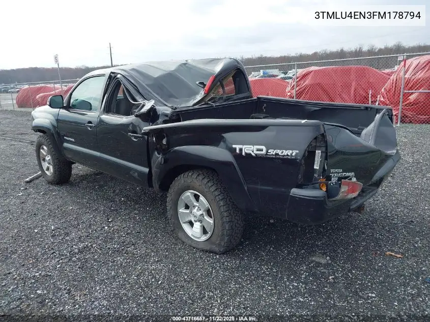 3TMLU4EN3FM178794 2015 Toyota Tacoma Base V6